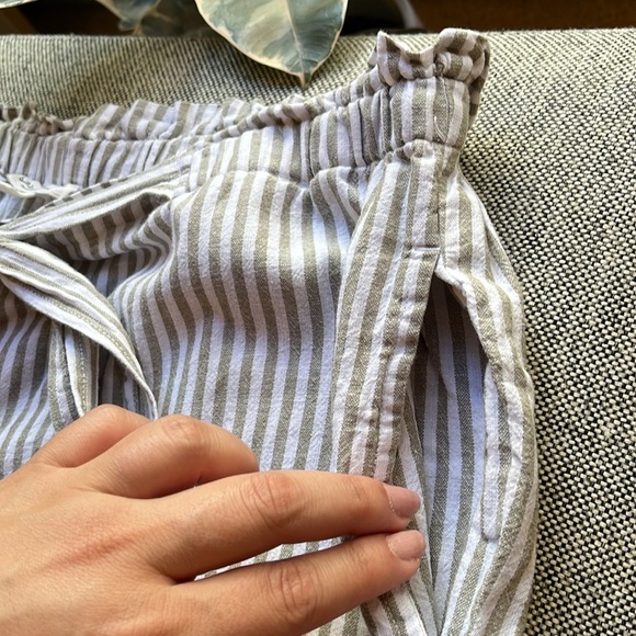 Beach Lunch Lounge Giavanna Stripe Tapered Linen & Cotton Pants , Size: XL - Picture 8 of 17